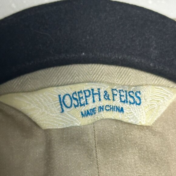 Joseph & Feiss Silk Blazer Sport Coat Men 42L Tan Classic Formal Business Prep - Picture 8 of 16